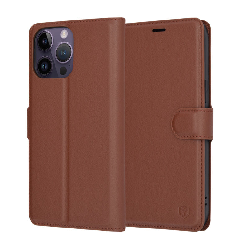Futrola za Apple iPhone 14 Pro Max, Techsuit, Leather Folio, Braon