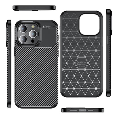 Futrola za Apple iPhone 14 Pro, Techsuit, CarbonFiber, Crna