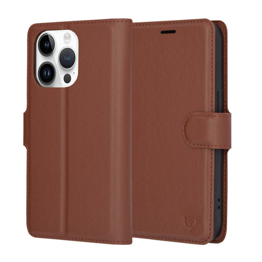 Futrola za Apple iPhone 14 Pro, Techsuit, Leather Folio, Braon