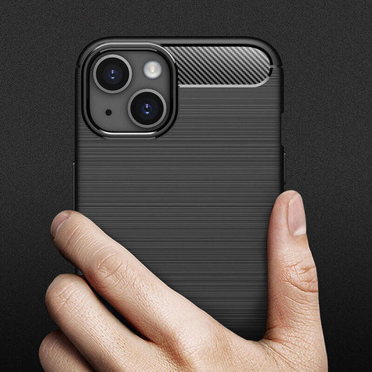 Futrola za Apple iPhone 14, Techsuit, Karbon, Crna
