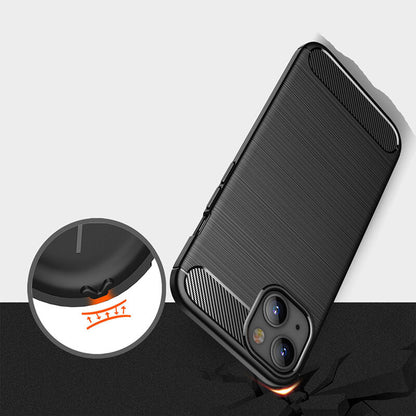Futrola za Apple iPhone 14, Techsuit, Karbon, Crna