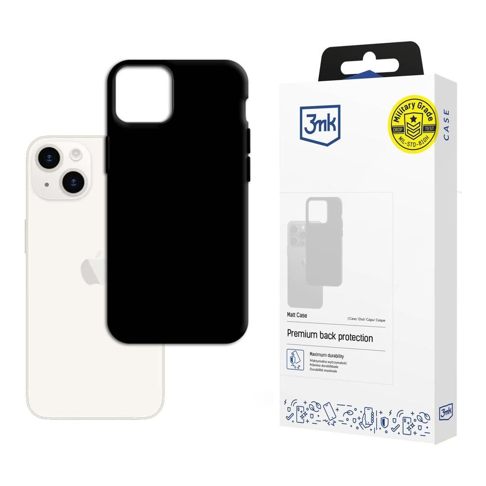 Futrola za Apple iPhone 15, 3MK, Crna Mat