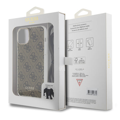 Futrola za Apple iPhone 15, Guess, 4G IML Printed Crossbody, Braon