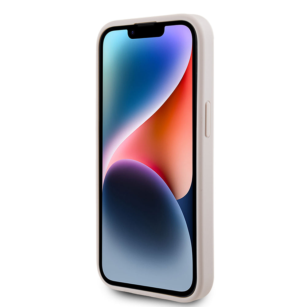 Futrola za Apple iPhone 15, Guess, 4G Metal Gold Logo, Roze