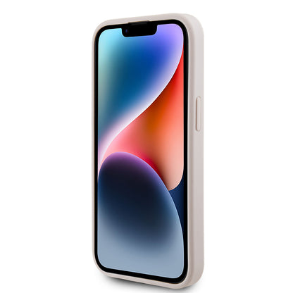 Futrola za Apple iPhone 15, Guess, 4G Metal Gold Logo, Roze