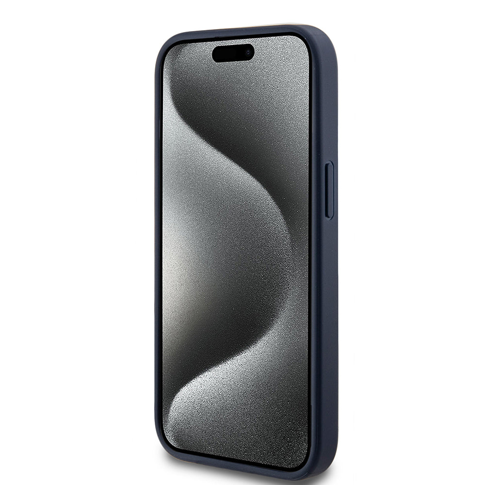 Futrola za Apple iPhone 15, Guess, 4G Triangle Logo, Plava