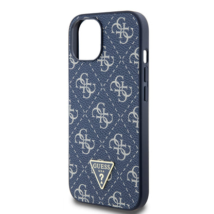 Futrola za Apple iPhone 15, Guess, 4G Triangle Logo, Plava