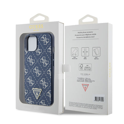 Futrola za Apple iPhone 15, Guess, 4G Triangle Logo, Plava