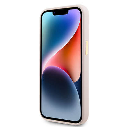 Futrola za Apple iPhone 15, Guess, Logo Strass 4G, Svetlo Roze