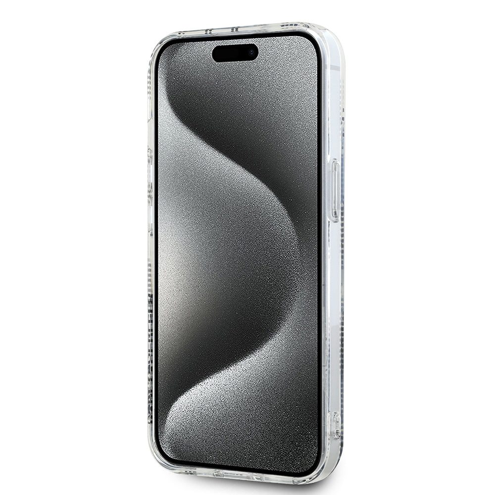 Futrola za Apple iPhone 15, Karl Lagerfeld, IML Electroplated Choupette Head, Transparentna