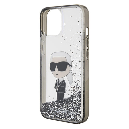 Futrola za Apple iPhone 15, Karl Lagerfeld, Liquid Glitter Ikonik Karl, Providna