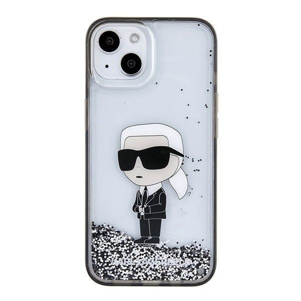 Futrola za Apple iPhone 15, Karl Lagerfeld, Liquid Glitter Ikonik Karl, Providna