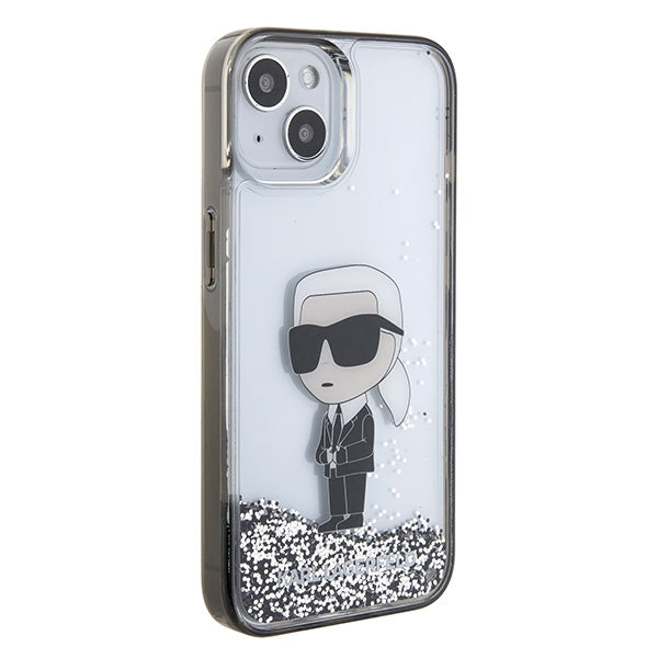 Futrola za Apple iPhone 15, Karl Lagerfeld, Liquid Glitter Ikonik Karl, Providna