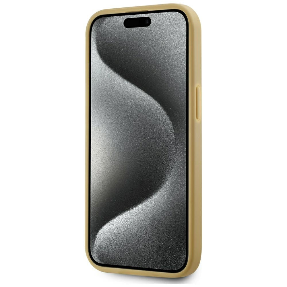 Futrola za Apple iPhone 15, Karl Lagerfeld, Metal Signature, Zlatna