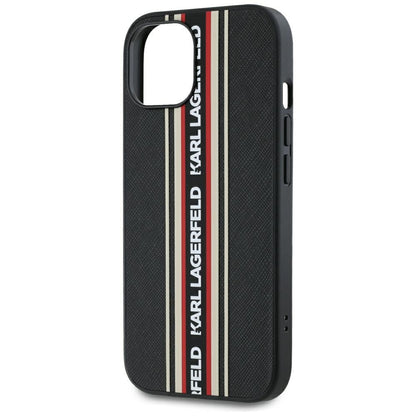 Futrola za Apple iPhone 15, Karl Lagerfeld, Saffiano Athleisure Stripes with Strap, Rosie