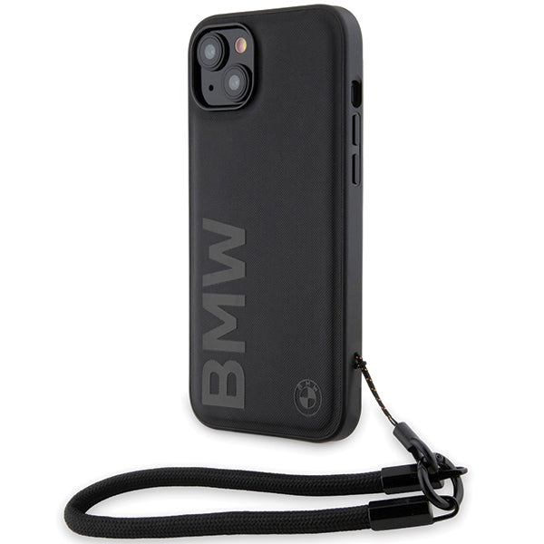 Futrola za Apple iPhone 15 Plus, BMW, Signature Wordmark Cord, Crna