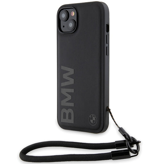 Futrola za Apple iPhone 15 Plus, BMW, Signature Wordmark Cord, Crna