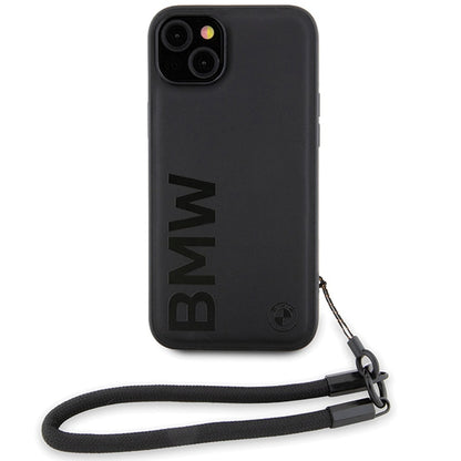 Futrola za Apple iPhone 15 Plus, BMW, Signature Wordmark Cord, Crna