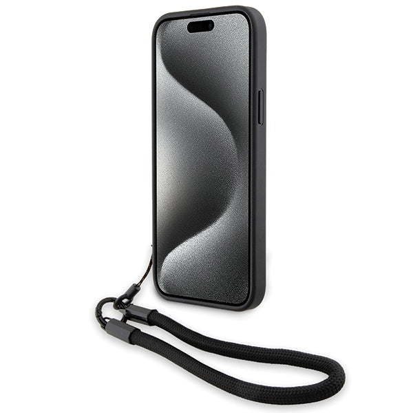 Futrola za Apple iPhone 15 Plus, BMW, Signature Wordmark Cord, Crna