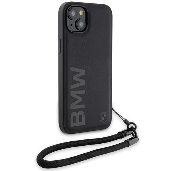 Futrola za Apple iPhone 15 Plus, BMW, Signature Wordmark Cord, Crna