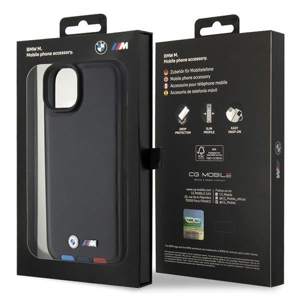 Futrola za Apple iPhone 15 Plus, BMW, Stamp Tricolor, Crna