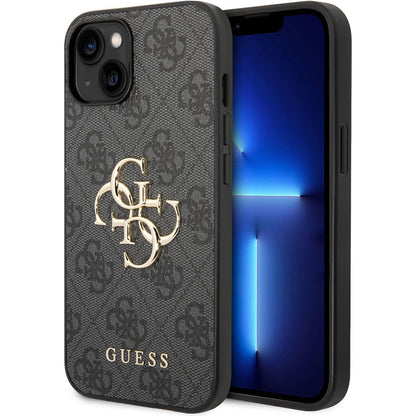 Futrola za Apple iPhone 15 Plus, Guess, 4G Big Logo, Siva