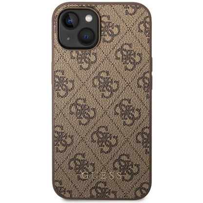 Futrola za Apple iPhone 15 Plus, Guess, 4G Metal Gold Logo, Braon