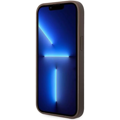 Futrola za Apple iPhone 15 Plus, Guess, 4G Metal Gold Logo, Braon