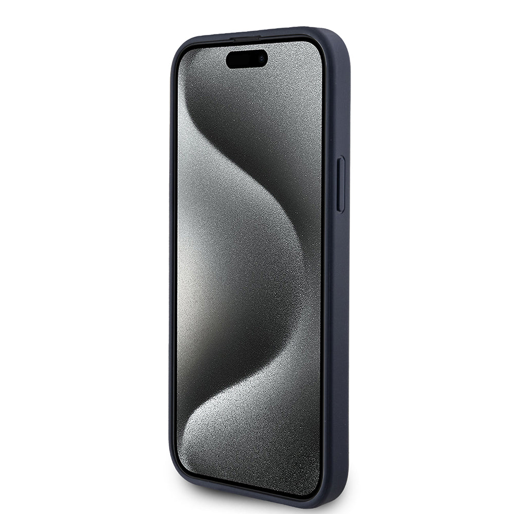 Futrola za Apple iPhone 15 Plus, Guess, 4G Triangle Logo, Plava