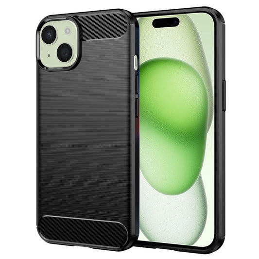 Futrola za Apple iPhone 15 Plus, Techsuit, Karbon, Crna