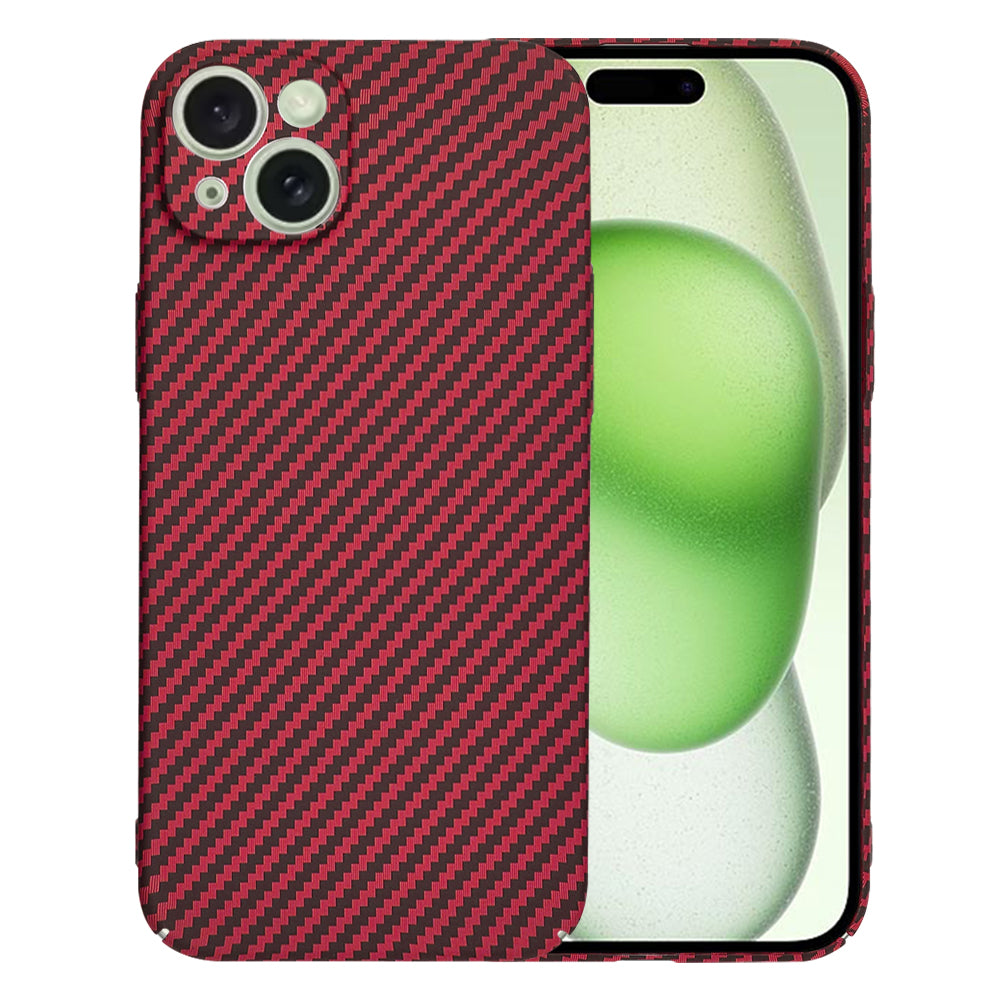 Futrola za Apple iPhone 15 Plus, Techsuit, Carbonite FiberShell, Crvena