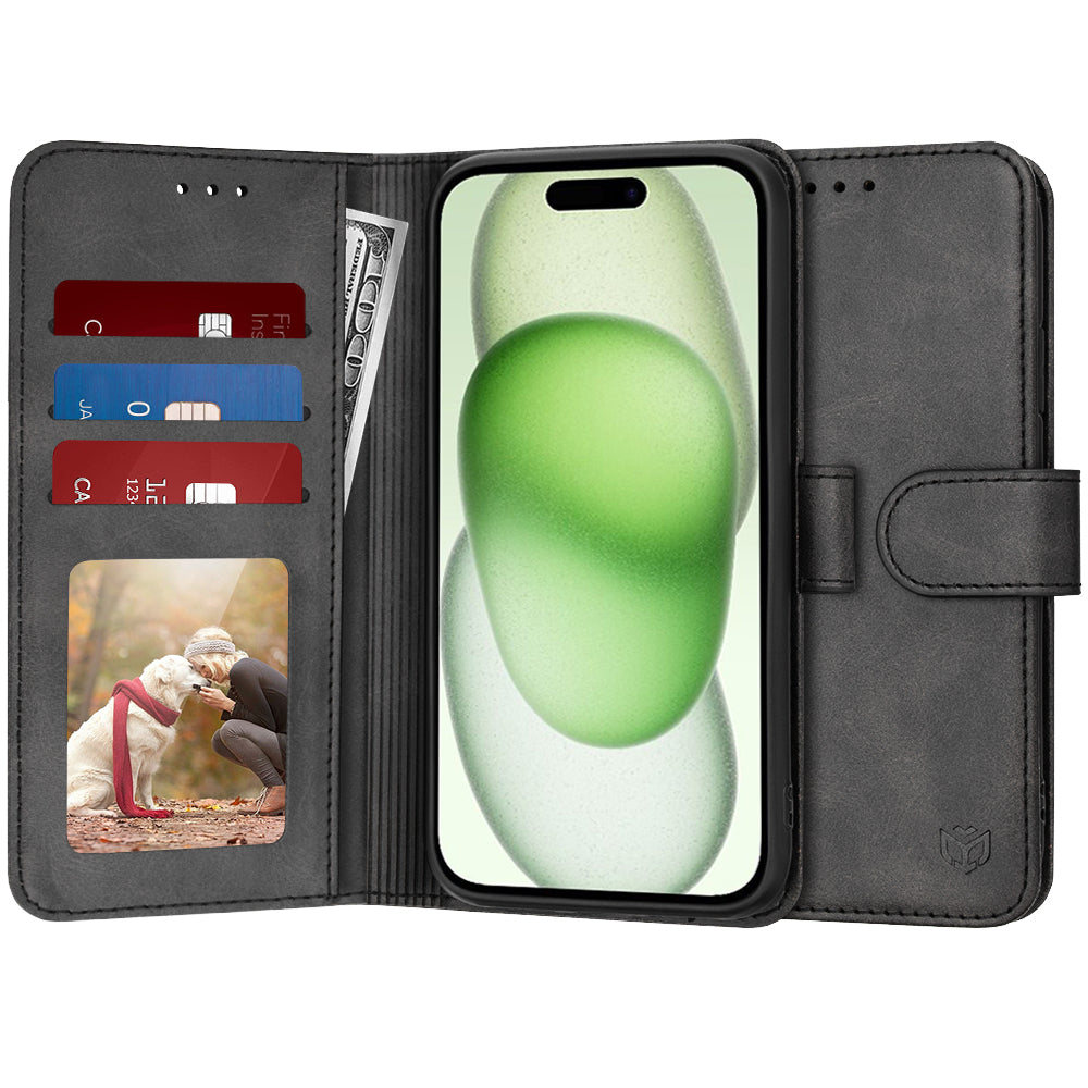 Futrola za Apple iPhone 15 Plus, Techsuit, Diary Book, Crna