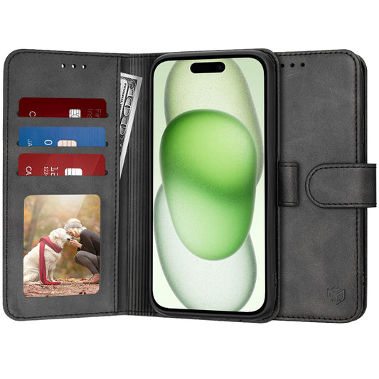 Futrola za Apple iPhone 15 Plus, Techsuit, Diary Book, Crna