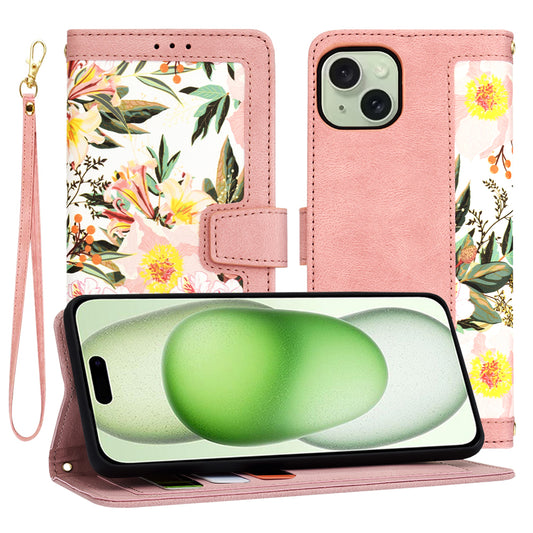 Futrola za Apple iPhone 15 Plus, Techsuit, FlipCraft, Roze