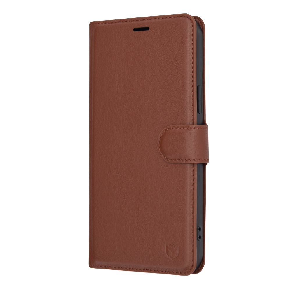 Futrola za Apple iPhone 15 Plus, Techsuit, Leather Folio, Braon