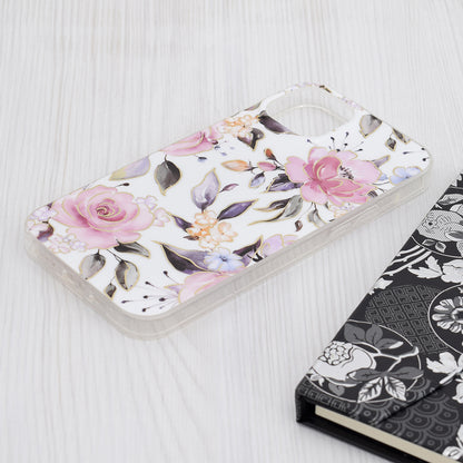 Futrola za Apple iPhone 15 Plus, Techsuit, Marble, Bela