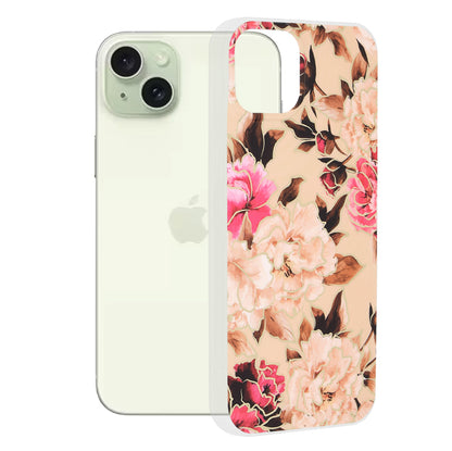 Futrola za Apple iPhone 15 Plus, Techsuit, Marble, Bež