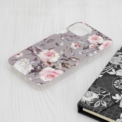 Futrola za Apple iPhone 15 Plus, Techsuit, Marble, Siva