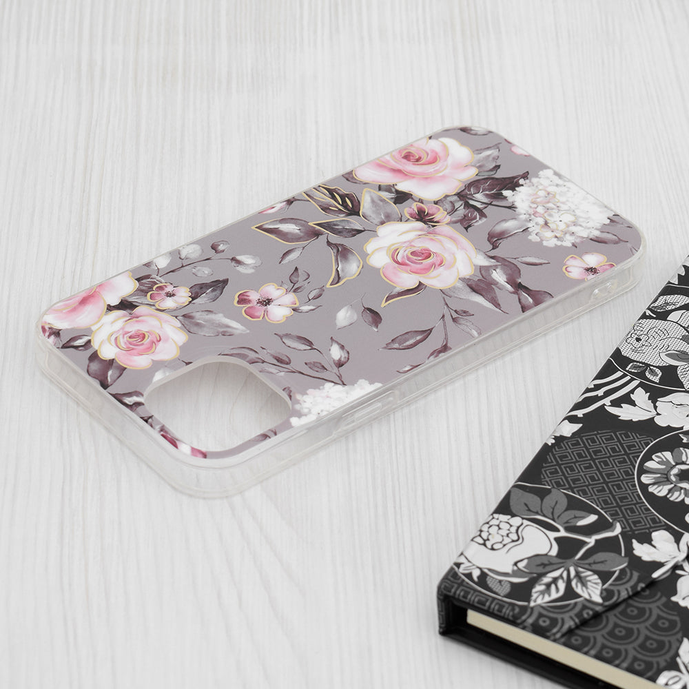 Futrola za Apple iPhone 15 Plus, Techsuit, Marble, Siva