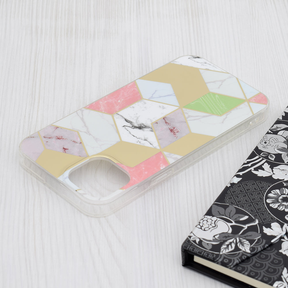 Futrola za Apple iPhone 15 Plus, Techsuit, Marble, Ljubičasta