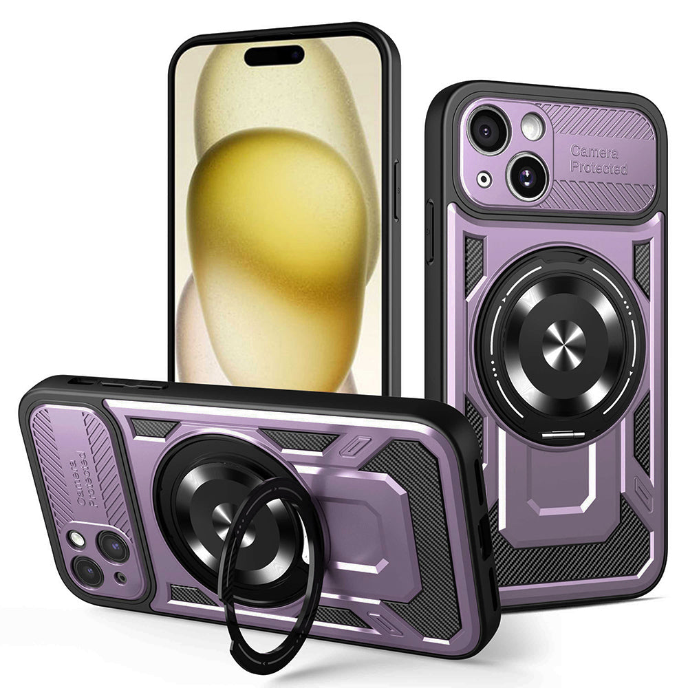 Futrola za Apple iPhone 15 Plus, Techsuit, RuggedCam, Ljubičasta