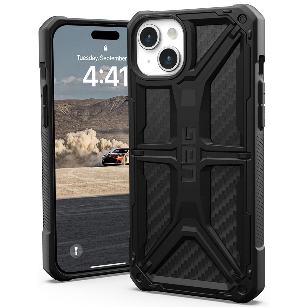 Futrola za Apple iPhone 15 Plus, Urban Armor Gear, Monarch Carbon, Crna