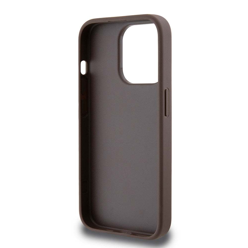 Futrola za Apple iPhone 15 Pro, Guess, 4G Stripe, Braon