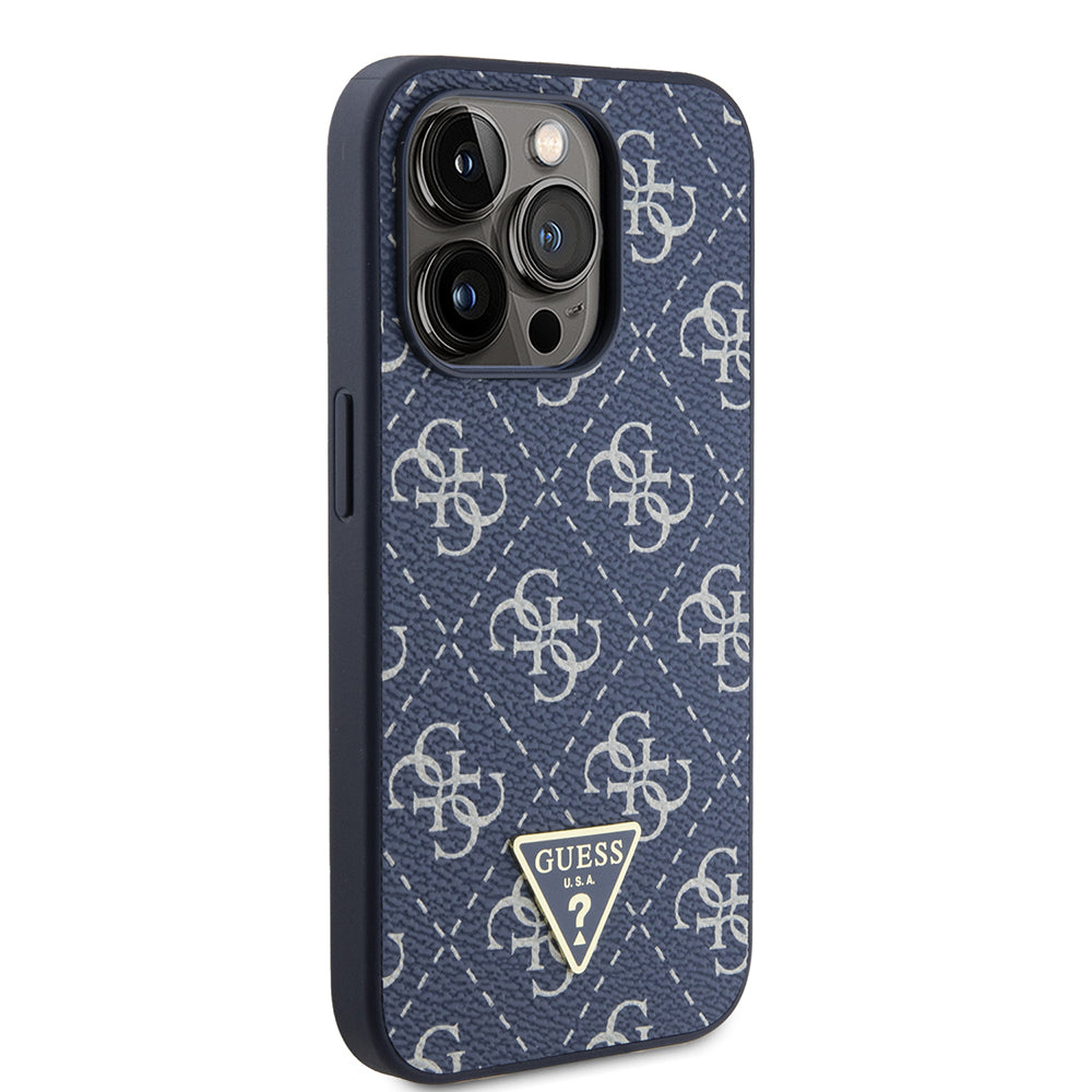 Futrola za Apple iPhone 15 Pro, Guess, 4G Triangle Logo, Plava