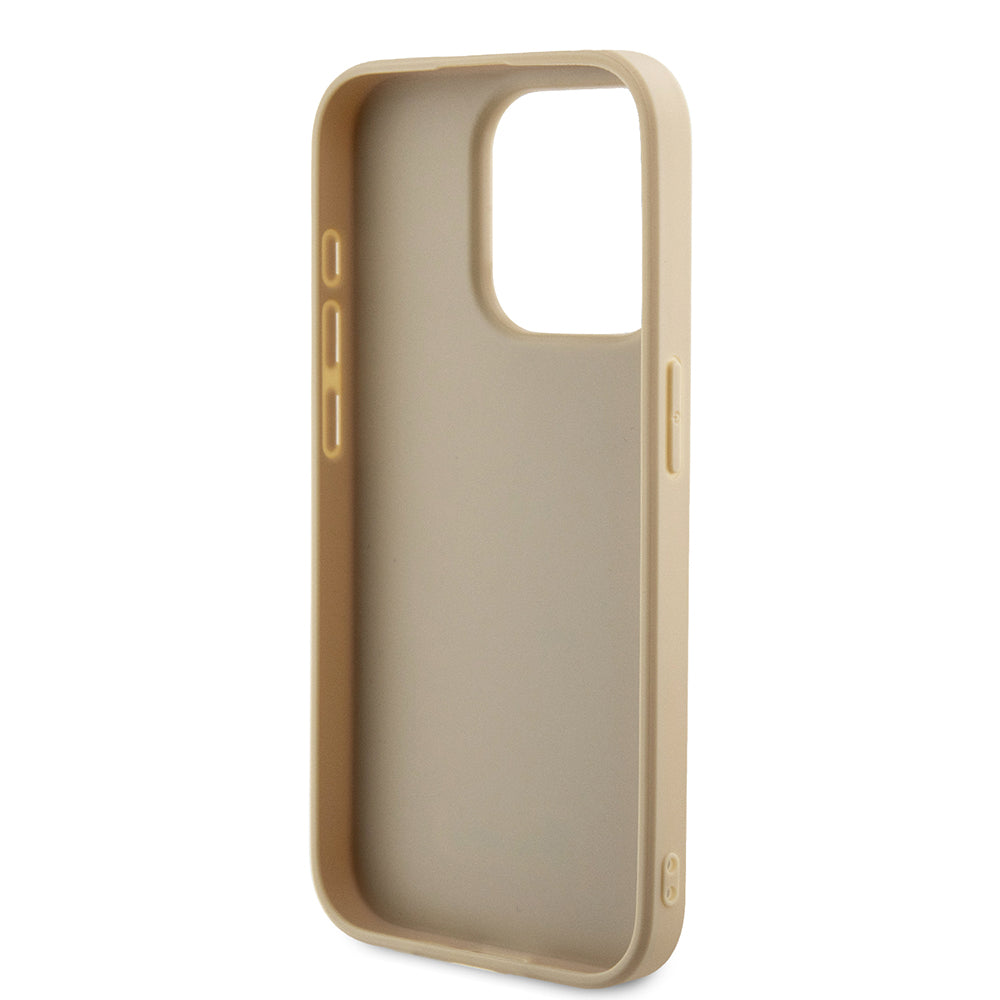 Futrola za Apple iPhone 15 Pro, Guess, Saffiano Iridescent Script, Zlatna
