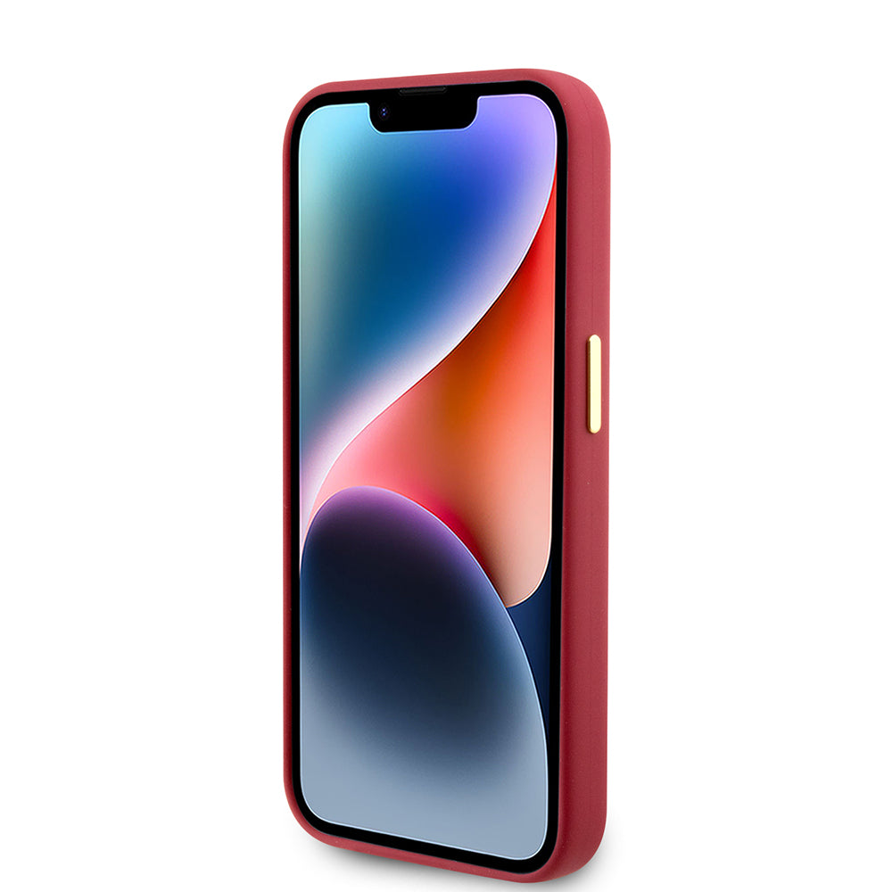 Futrola za Apple iPhone 15 Pro, Guess, Script Metal Logo & Frame, Roza