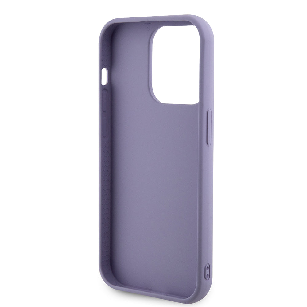 Futrola za Apple iPhone 15 Pro, Guess, Sequin Script Metal, Ljubičasta