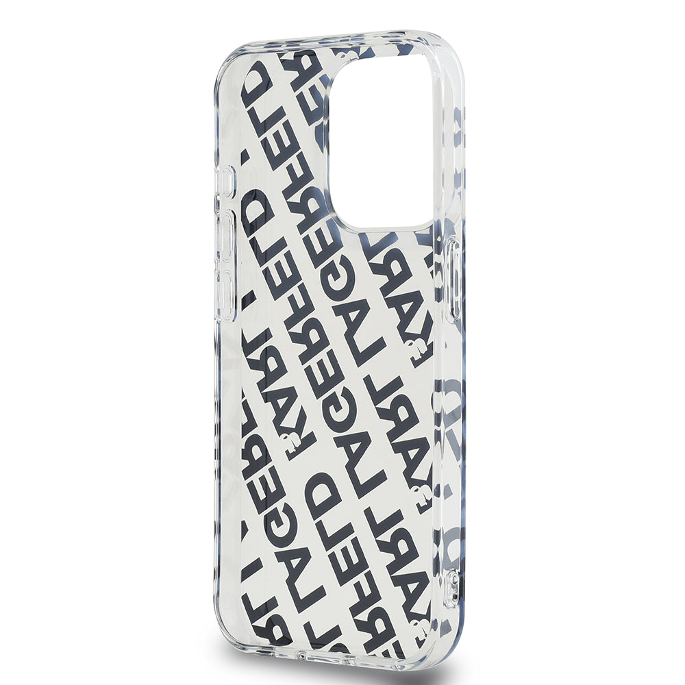 Futrola za Apple iPhone 15 Pro, Karl Lagerfeld, IML Electroplated Repeated Logo, Zlatna