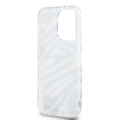 Futrola za Apple iPhone 15 Pro, Karl Lagerfeld, IML Luxury Zebra Pattern with Strap, Crna