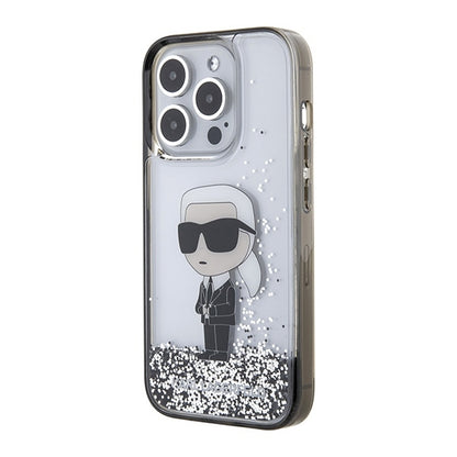 Futrola za Apple iPhone 15 Pro, Karl Lagerfeld, Liquid Glitter Ikonik Karl, Providna